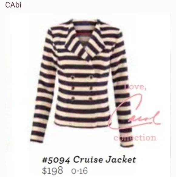 Cabi Cruise Jacket Love Carol Collection Sz 10 - Picture 7 of 8